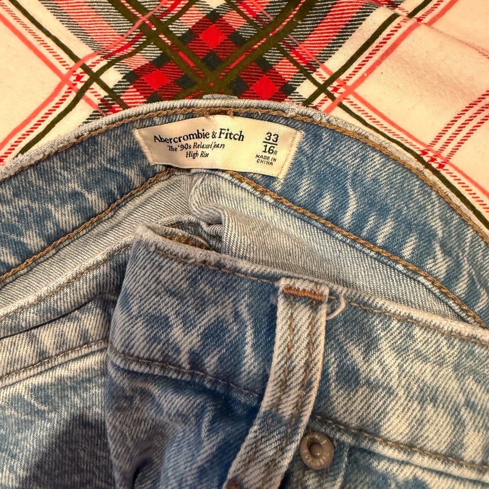 Abercrombie & Fitch Light Blue High Rise Jeans